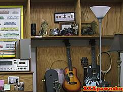 BIGTITTED Amateur Pawnshop Babe Fucks Guy Close-Up Hidden Cam Facial!