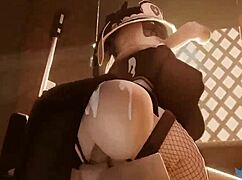 Roblox Egirl's Naughty Self Anal Tease with Cock Suck