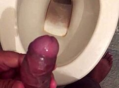 me peeing streams over that monster cock nice and wet