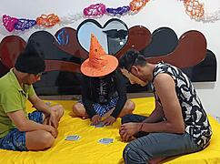 wanna taste this sexy witch's wet pussy on halloween?