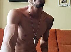 me cumming hard watching huge tattooed spanish monster cock porn