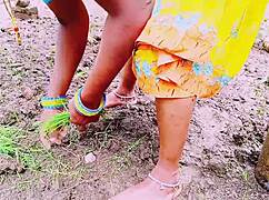 Village Maid's Big Boobs Bounce In Outdoor Ranch Fuck With Dirty Telugu Talk