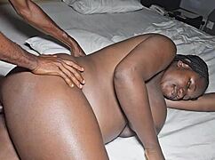 massive natural melons bounce wildly riding thick black cock deep