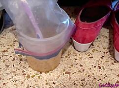 Goddess Preps Food and Toothbrush for Pathetic Piggy in Toilet Kink!