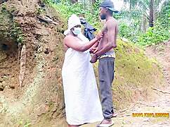 naughty bbw ezewanyi fucked hard outdoors on village road