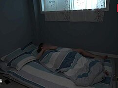 Sneaky morning sex next door as her boyfriend sleeps beside my huge cock