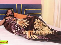 Late Night Quickie: Horny Indian Wife Cheats with Friend's Huge Cock and Cumshot