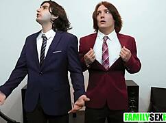 hey stepdad scientist why you banging those teen stepdaughters right in front of stepson daddy fucking young taboo?