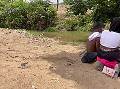 Chubby Girlfriend's Huge Ass and Tits Worshipped Deep in Forest Adventure