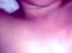 latina spits on huge tits while fucking hubby's cousin as he cleans plaza