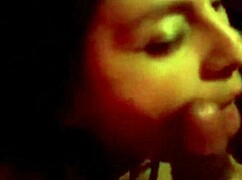 latina spits on huge tits while fucking hubby's cousin as he cleans plaza