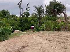 Chubby Girlfriend's Huge Ass and Tits Worshipped Deep in Forest Adventure