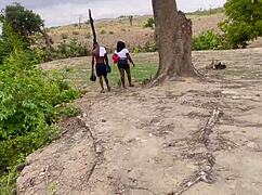 Chubby Girlfriend's Huge Ass and Tits Worshipped Deep in Forest Adventure