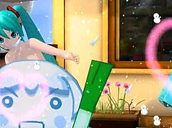 hatsune miku reveals her goddess big tits ass in full nude mod