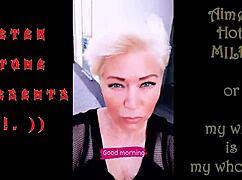 aimee hot milf teases with dirty bathroom fun and toys