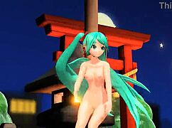 hatsune miku reveals her goddess big tits ass in full nude mod