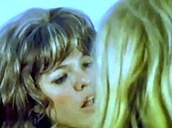 back in the day, hairy vintage lesbians get into bisexual group pussy play