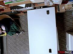 i got caught stealing as emo teen with piercings now he's pounding my tight pussy