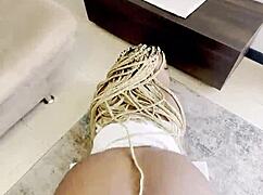 cheating on my girlfriend with her horny stepsis bent over doggy creampie