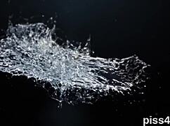 omg, these cuddly lesbo teens drench their wet cunts in piss splatter