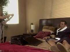 Blonde Wife Lindsey Meadow Gags on Cock Before Intense Pussy Pounding