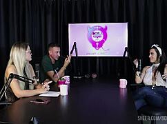 lexi mallet and bruna carlos in sheer red bora cast compilations with cuckold fun