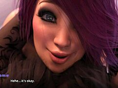 Jamie jumps into the wild 3some anal pounding party