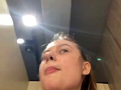 18yo BBW FINGERS FAT PUSSY then CUMS in crowded GYM