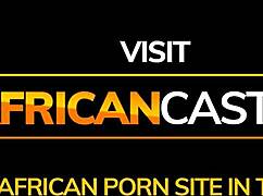 Skinny Ebony Begs for Victoria's Secret Casting Cock Ride