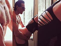 dancing leads to passionate homemade sex with big cock pounding her tight ass 😍🔥