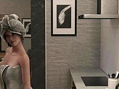 Big ass and tits take a wild leap of faith!