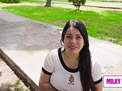 Busty Milf Warms to Thick Cock Teasing Her Curves