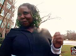 poizon ivy dyes hair green wears purple dress thick ghetto goddess fishnets bubble butt monster cock creampie