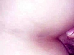 Tight wife asshole gapes wide from deep anal creampie stretch