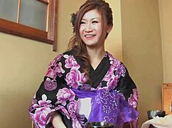 Ruri Kikukawa hides her cum-hungry slut side under hostess charm