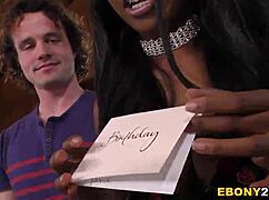 First-Time Ebony Anal Whore Daya Knight Banged Hard in Interracial Gangbang