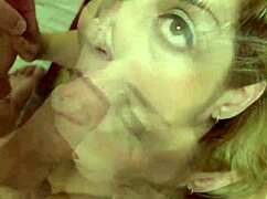 Horny Milf Wife Deepthroats Huge Cock on Kitchen Floor Swallows Cumshot