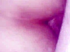 Tight wife asshole gapes wide from deep anal creampie stretch