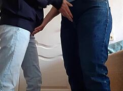 TEACHER FUCKS STUDENT RISKILY IN UNIVERSITY PANTIES AND JEANS?!