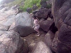 hey stud on the beach, fill my mouth with your hot cum already