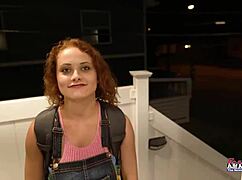 OMG petite ginger Luna Parish fingers deep then rams dildo in 😍🔥