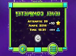 stargaze 100 geometry dash level with 1 coin monster challenge
