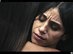 black vampire owns latina slave's fake tits in lezdom scissoring