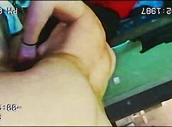 Housewife's Steamy Sex Tape in Sexy Stockings During Household Chores