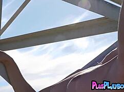 Stunning Milf Lifeguard Miluniel Louis Rips Lingerie On Beach