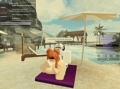 Roblox Slut Bent Over for Big Ass Doggystyle Pounding