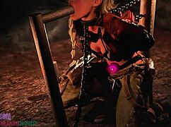 GEMMA SMITHY'S BLOWJOB TRAINING on Bound Monster Slave