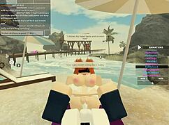 Roblox Slut Bent Over for Big Ass Doggystyle Pounding