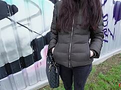 overwhelmed by slim czech stefani jamesons saggy tits in rough german scout casting