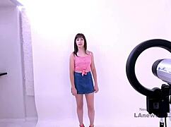 oh god that cute brunette daddy pounds model pussy on sofa